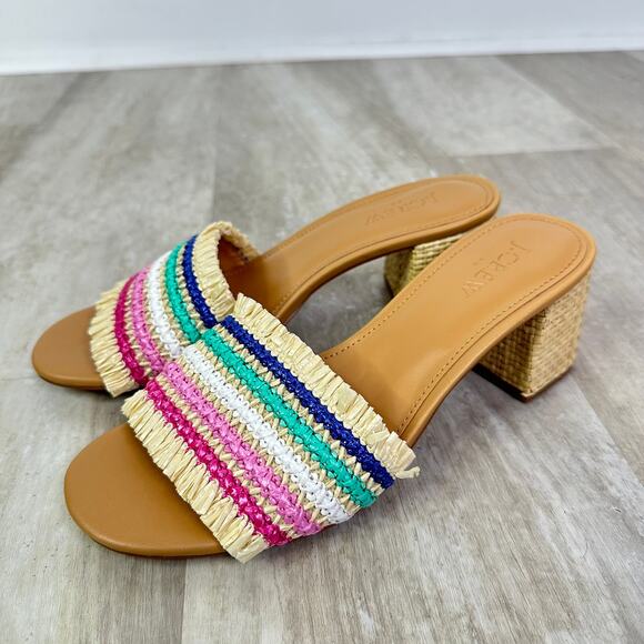 J.Crew Factory Woven mule heels - Picture 1 of 9